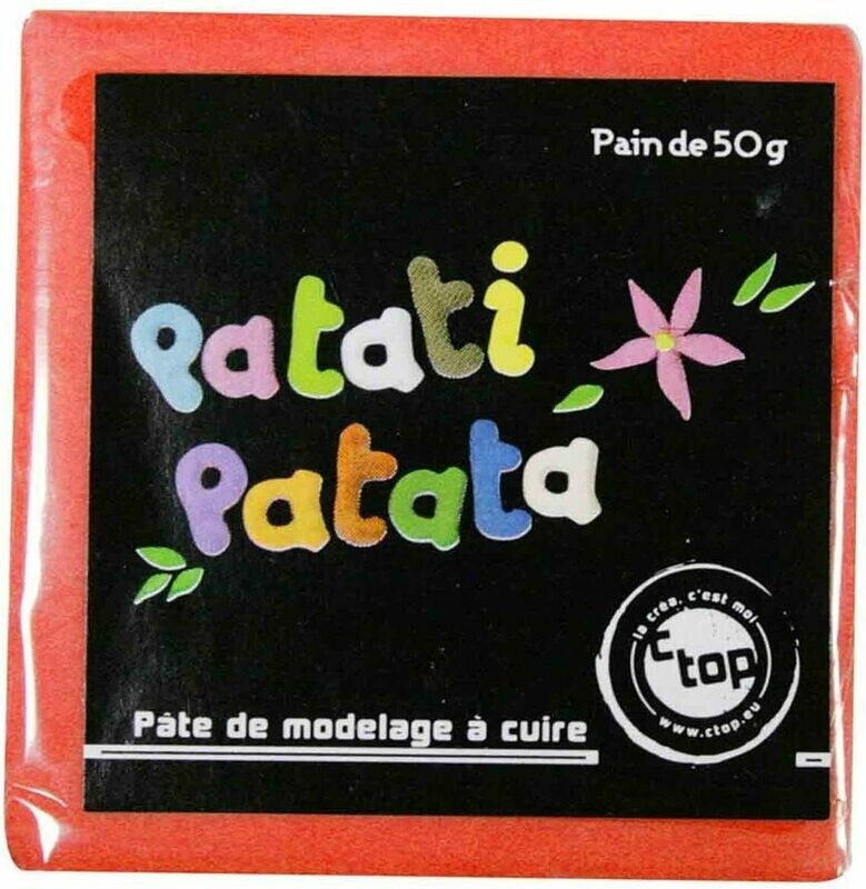 Pâte à modeler à cuire rouge Patati Patata