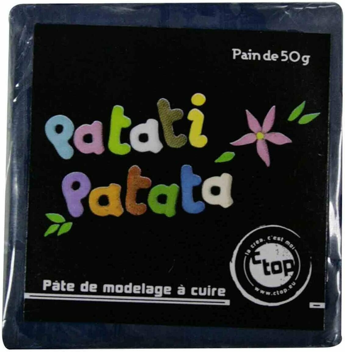 Pâte à modeler à cuire bleu foncé Patati Patata