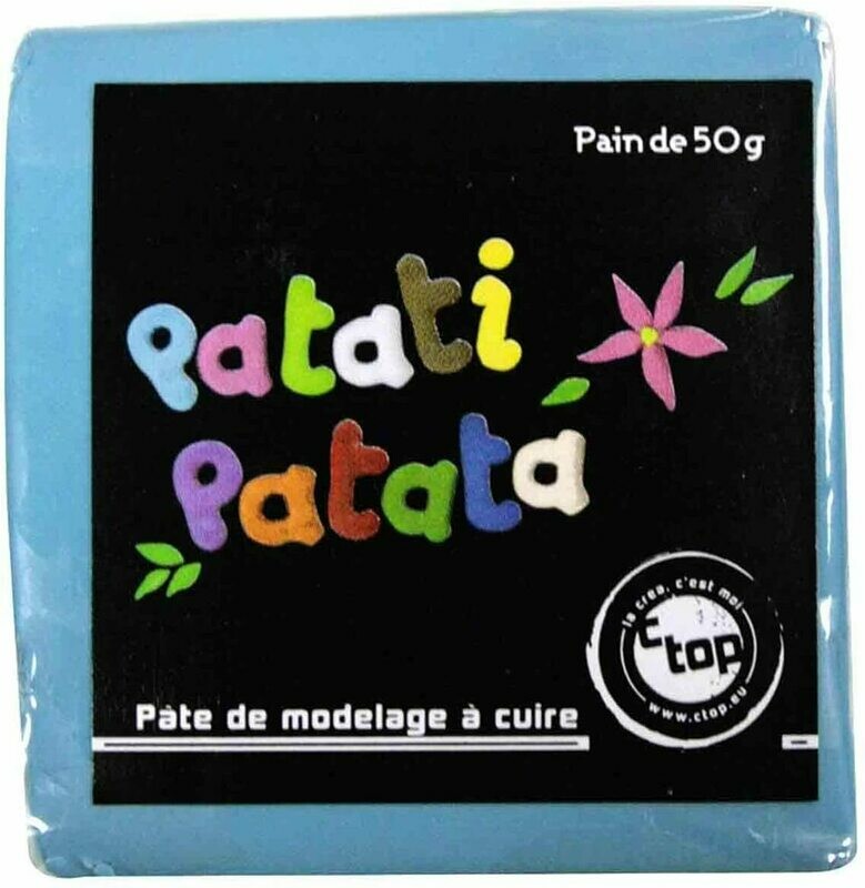 Pâte à modeler à cuire bleu clair Patati Patata