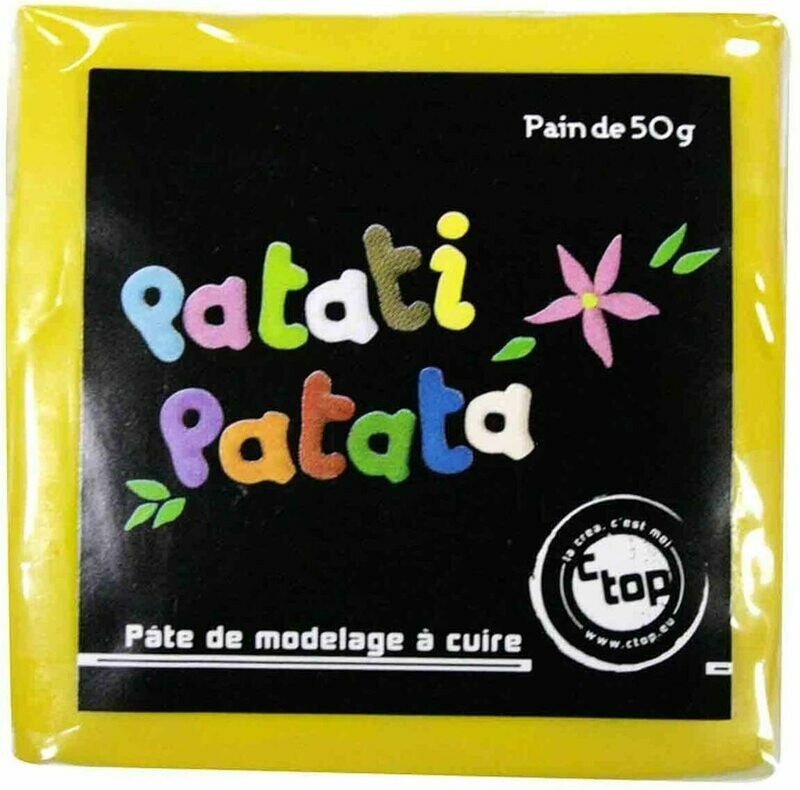 Pâte à modeler à cuire jaune Patati Patata