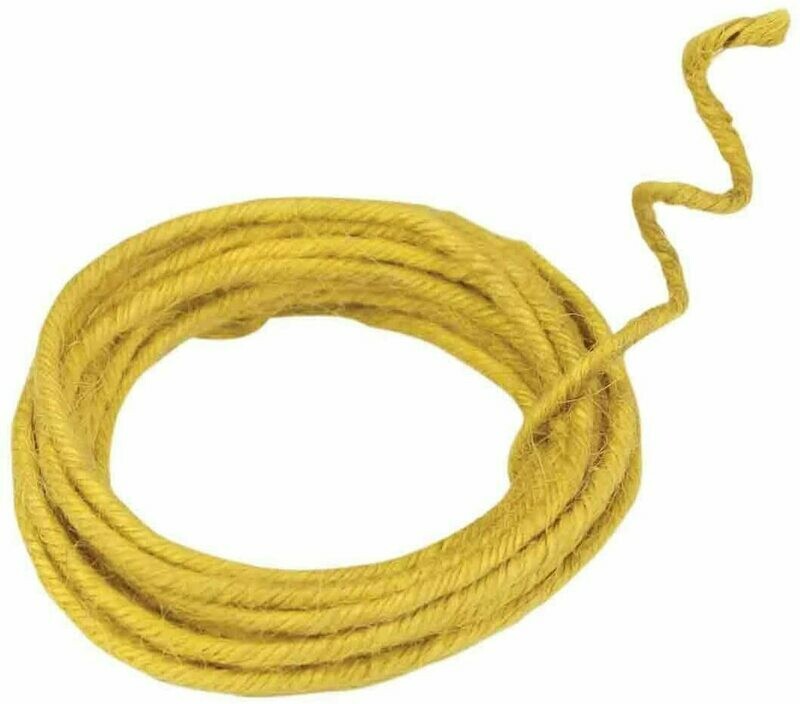 Corde de jute armée moutarde (3 mètres)