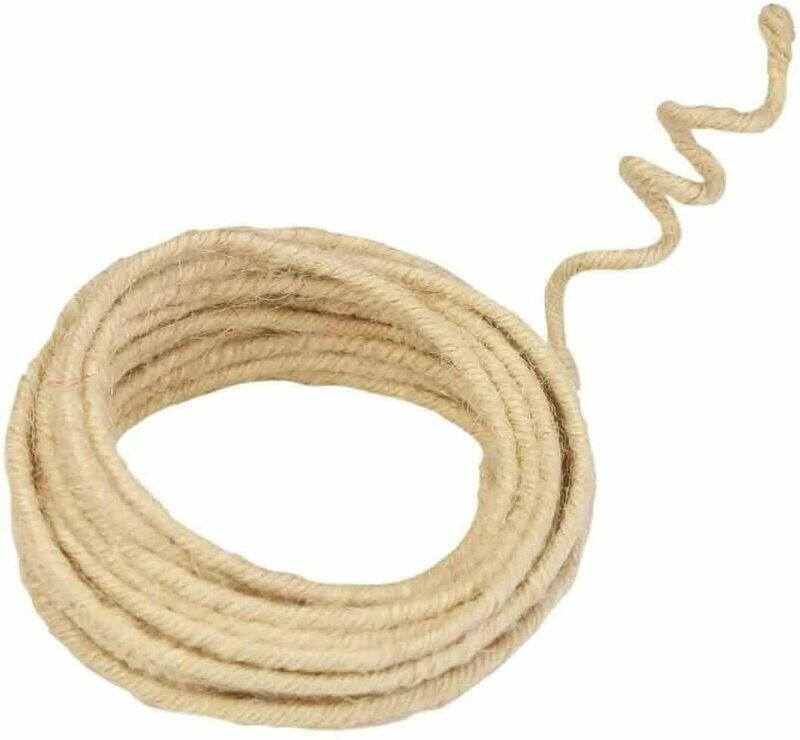 Corde de jute armée beige (3 mètres)