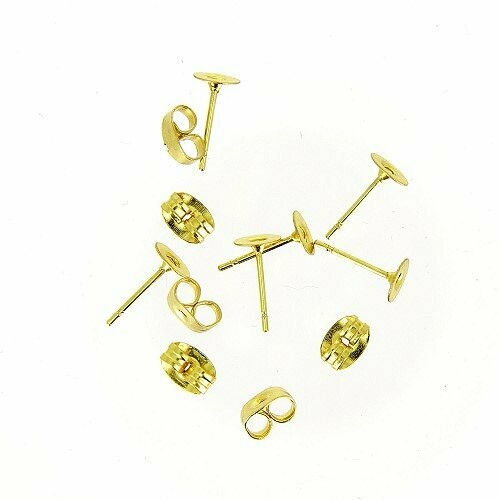 Attaches boucles d'oreille doré (6 pièces)