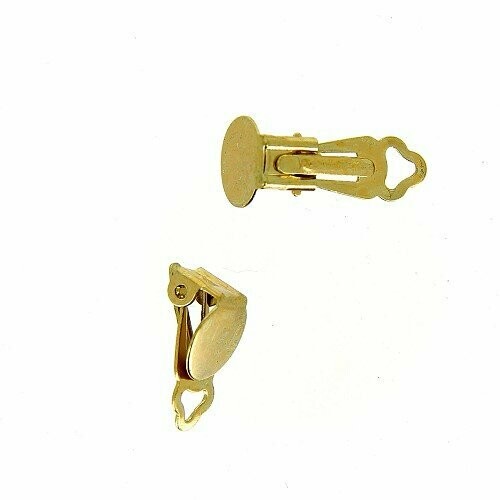 Clips large boucles d'oreille doré (2 pièces)