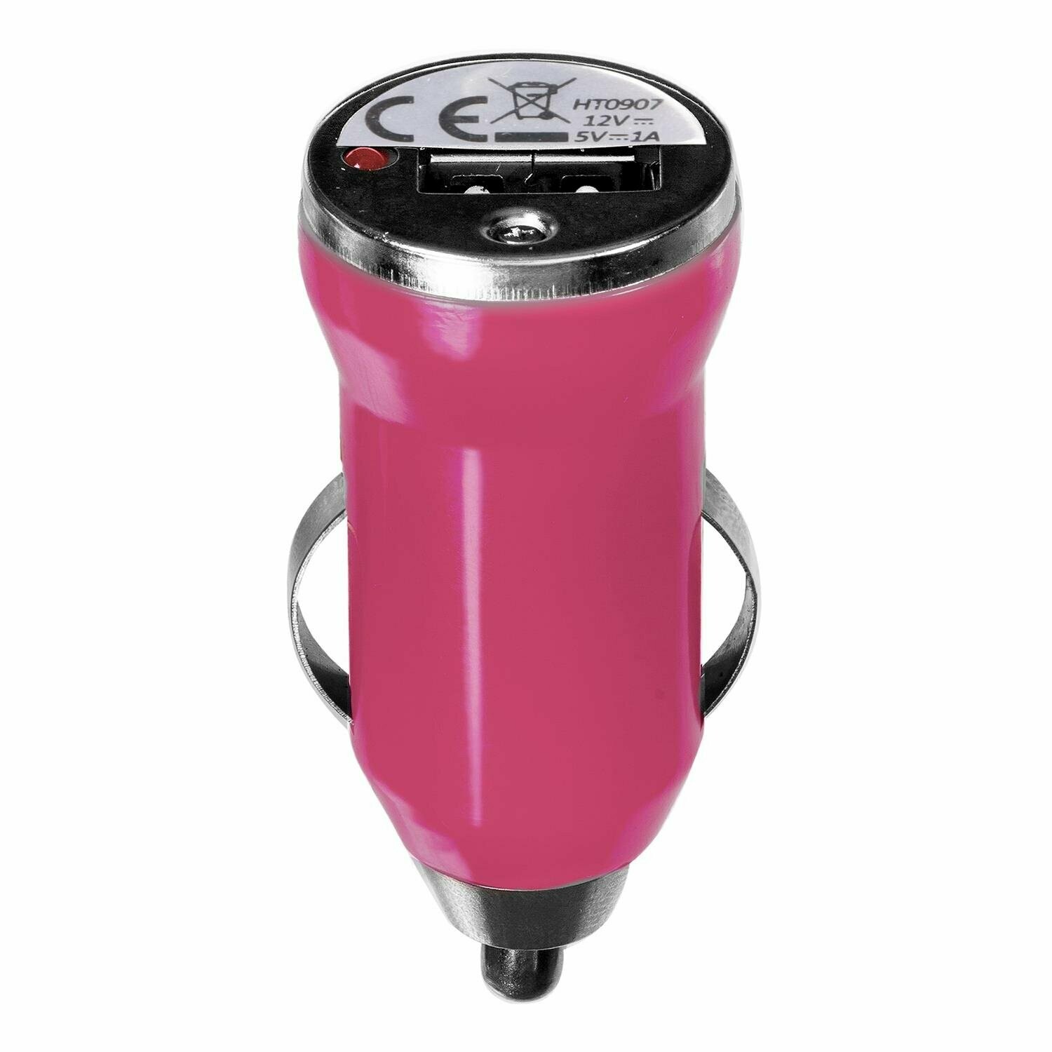 Chargeur USB allume-cigare rose voiture  (avec Led de fonctionnement)