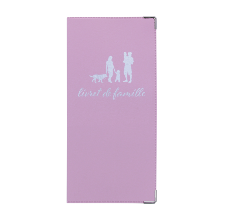 Etui livret de famille Lilas fabrication Française