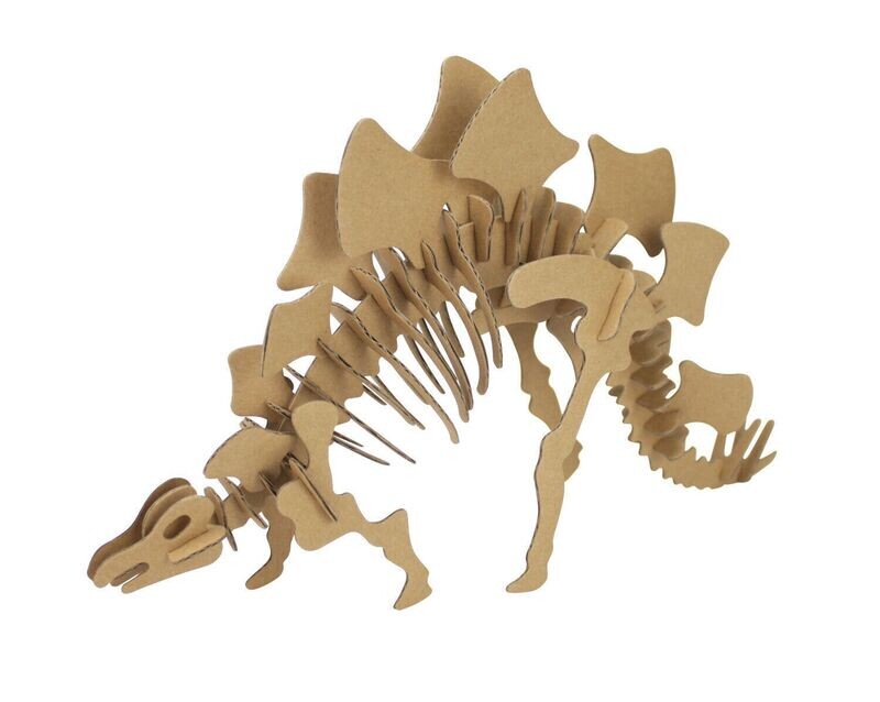 Dinosaure Stégosaure à assembler en carton (puzzle 3D)