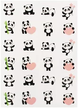 Gommettes Panda  - 48 pièces - de 2 à 3,5 cm