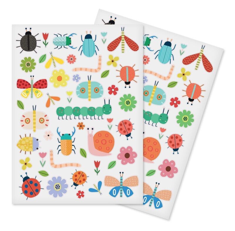 Gommettes Insectes - 108 pièces - de 1 à 6,8 cm