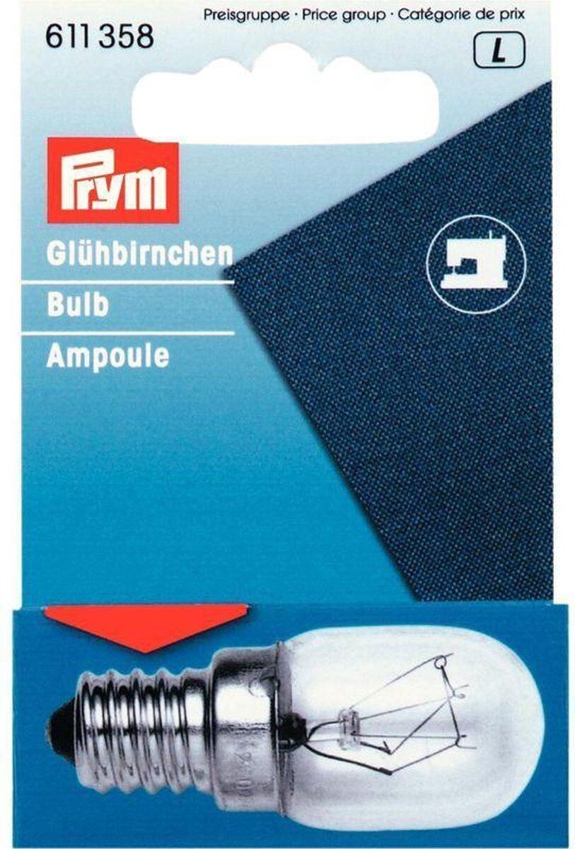 Ampoule pour machine à coudre à vis PRYM