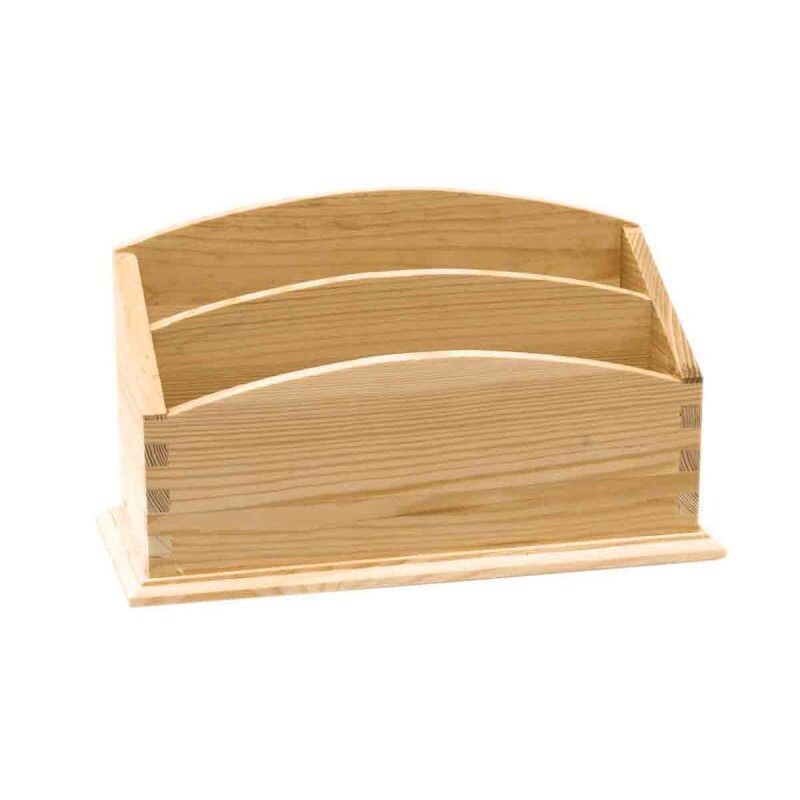 Range courrier en bois naturel personnalisable