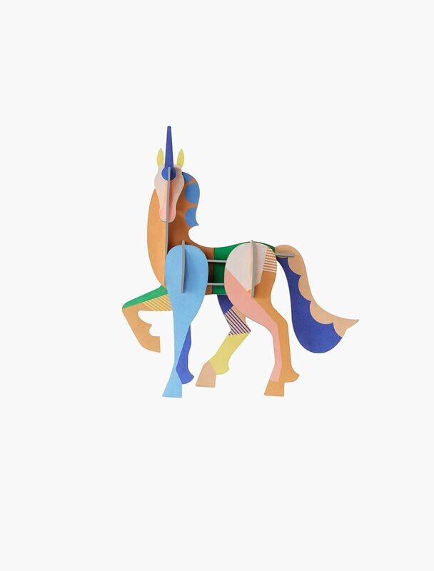 Totem géant licorne (puzzles 3D -15 pièces)