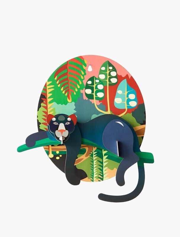 Décoration murale Jungle Puma (puzzle 3D - 7 pièces) carton recyclé