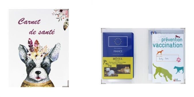 Porte documents spécial animaux (chien bohème)Fabriqué en France