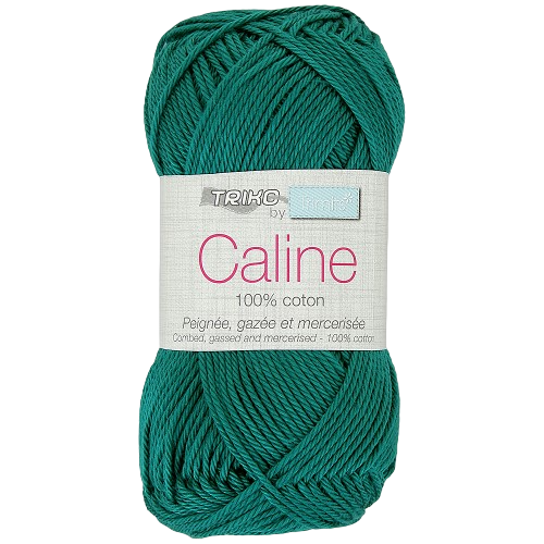 Fil à tricoter Caline Vert (100% coton peignée, gazée et mercerisée ) Amigurumis