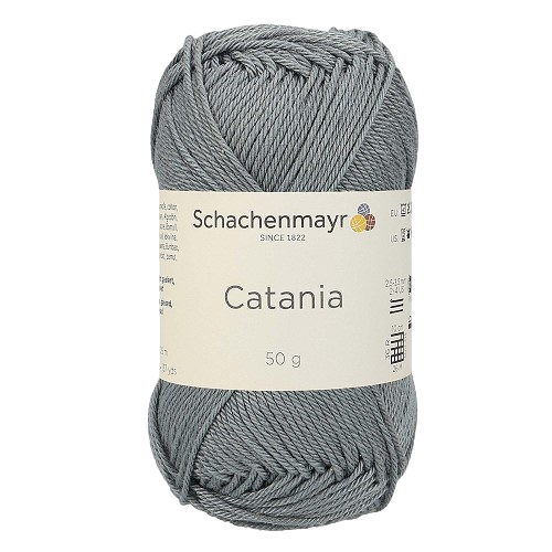 Fil à tricoter Catania gris souris 00242 (100% coton) amigurimi
