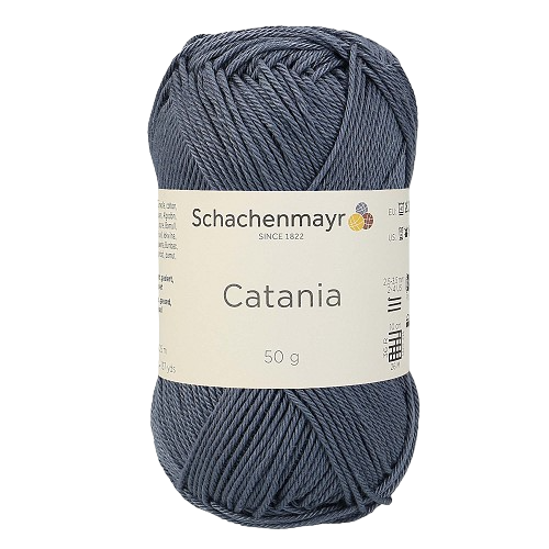 Fil à tricoter Catania gris bleu 00393 (100% coton) amigurimi