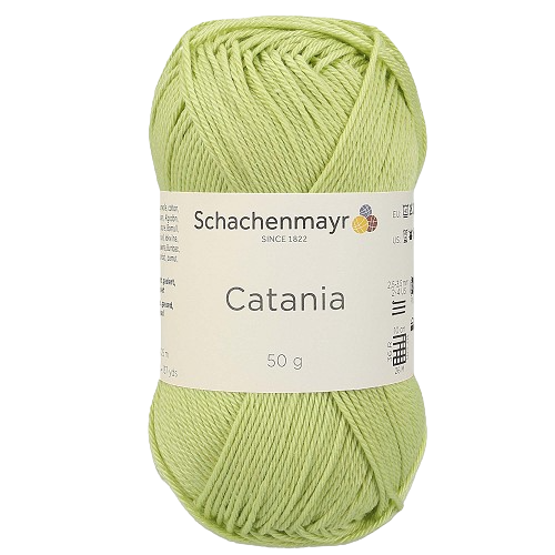 Fil à tricoter Catania vert clair 00392 (100% coton) amigurimi