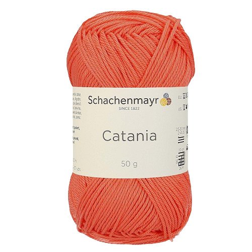Fil à tricoter Catania orange clair 00410 (100% coton) amigurimi