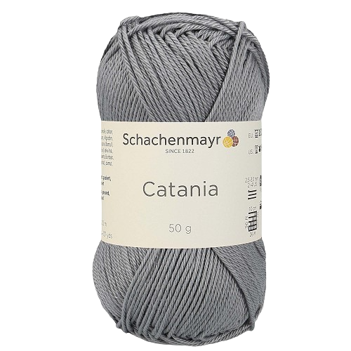 Fil à tricoter Catania gris 00435 (100% coton) amigurimi