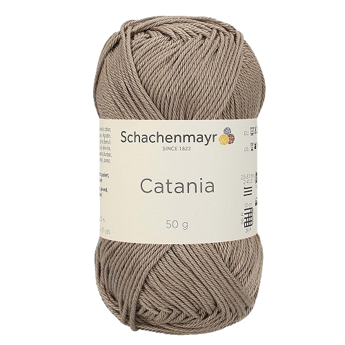 Fil à tricoter Catania taupe 00254 (100% coton) amigurimi