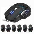 Souris gaming filaire LED 5500 DPI 7 avec bouton