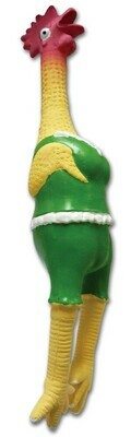 CHICKEN IN GREEN SWIMSUIT, 42cm NON TOXIC