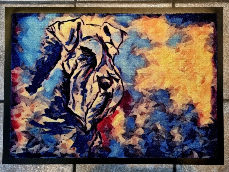 Doormat Schnauzer in colors, 50x70cm