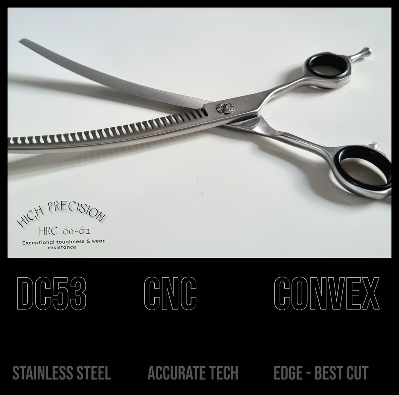 Scissors CURVED CHUNKERS professional 7.5&quot;