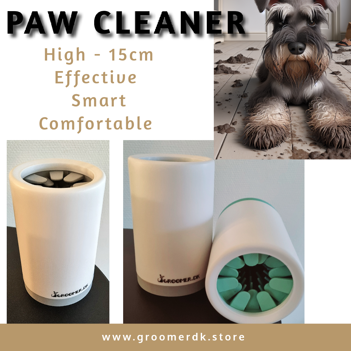 Paw cleaner cup 15x10cm