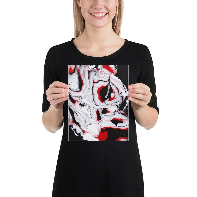 Print of &quot;Red Abstract 1&quot;