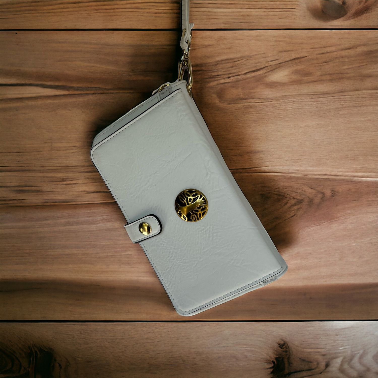 ​5205 Cell Phone Wallet/Wristlet​ Light Gray