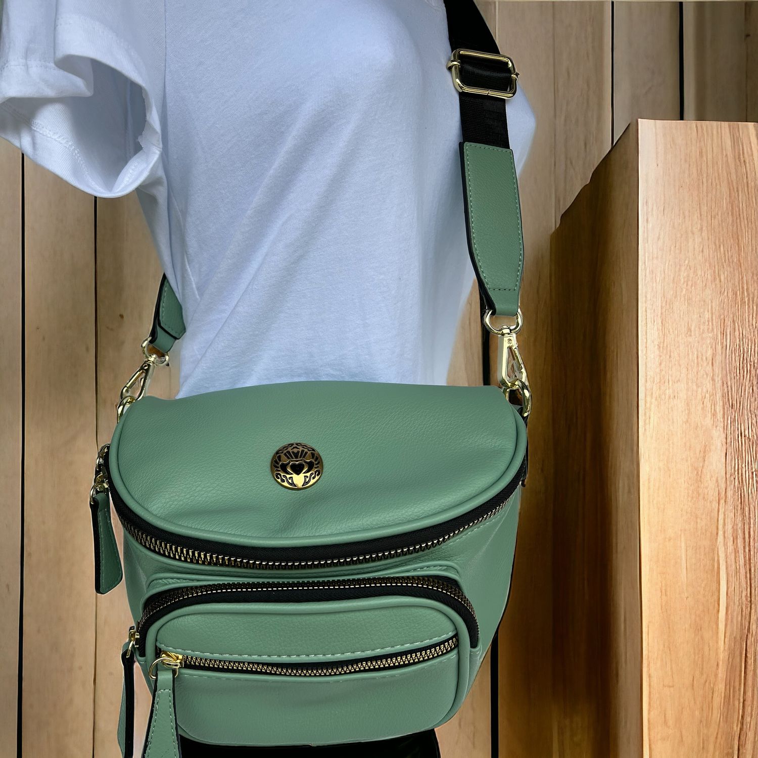 66750 Hybrid Sling Crossbody Bag Seafoam Green