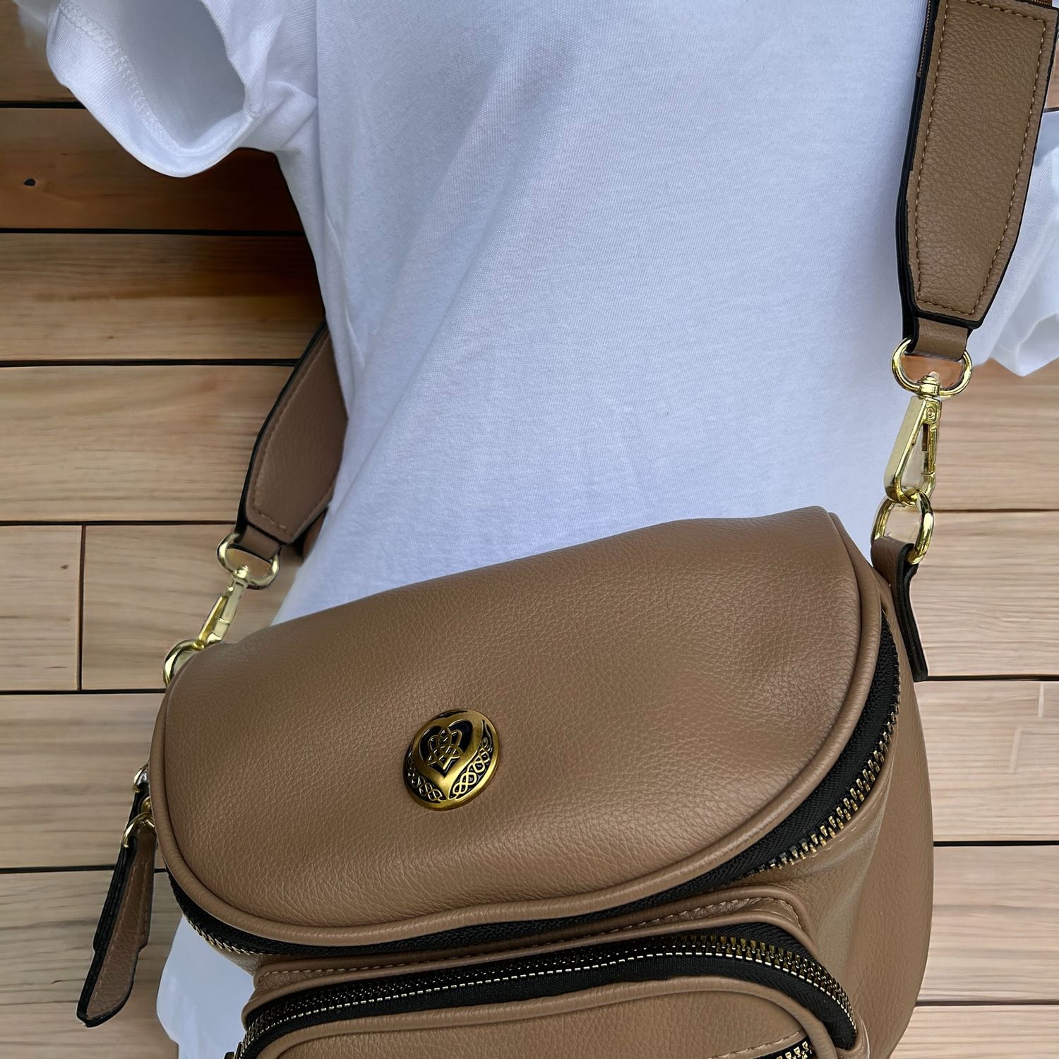 66750 Hybrid Sling Crossbody Bag Khaki