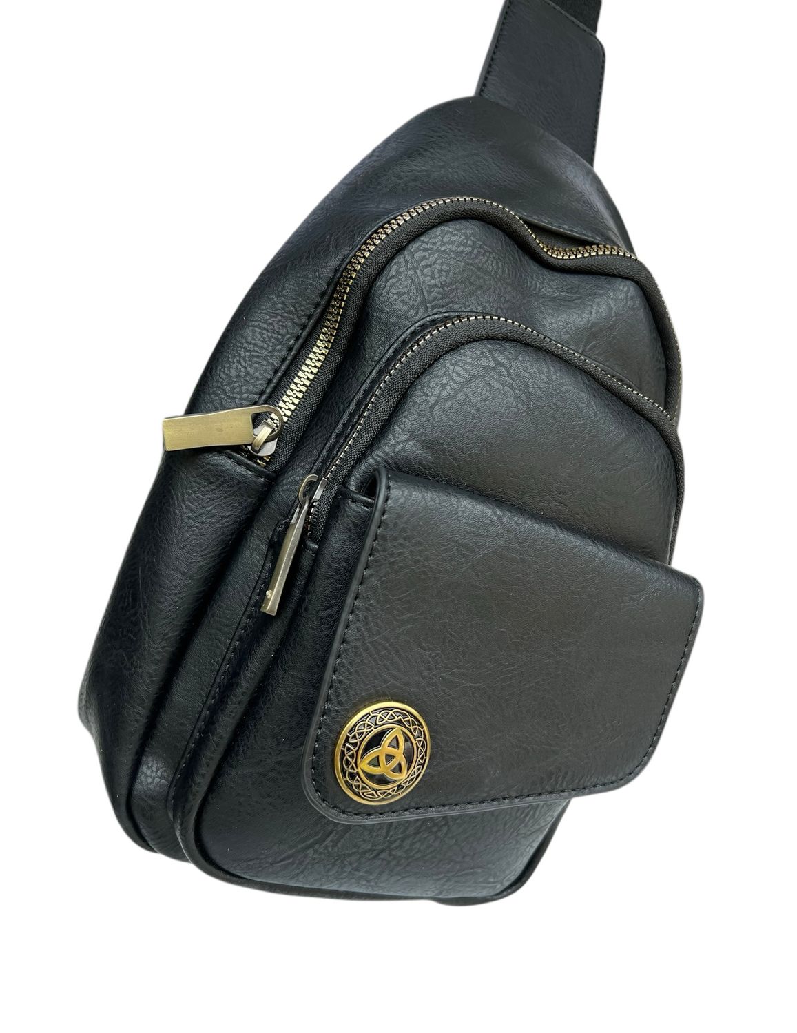 97701 Corner Flap Sling bag Black