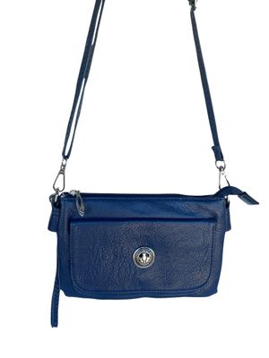 157N Navy Cell Phone Flap Bag