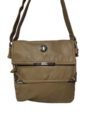 19257 khaki Washed Double Flap Classic Xbody