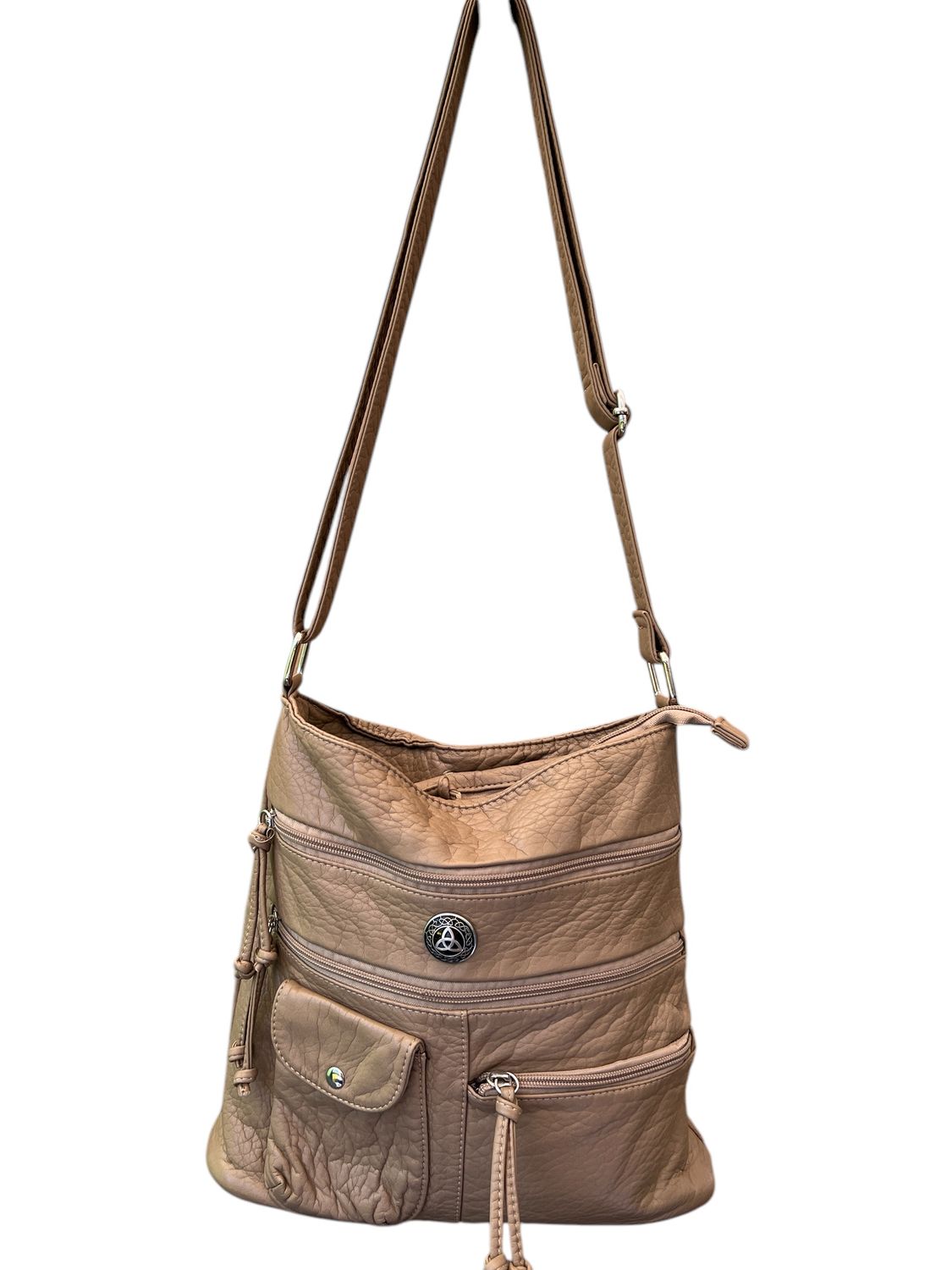192382 Khaki Washed Bucket Bag