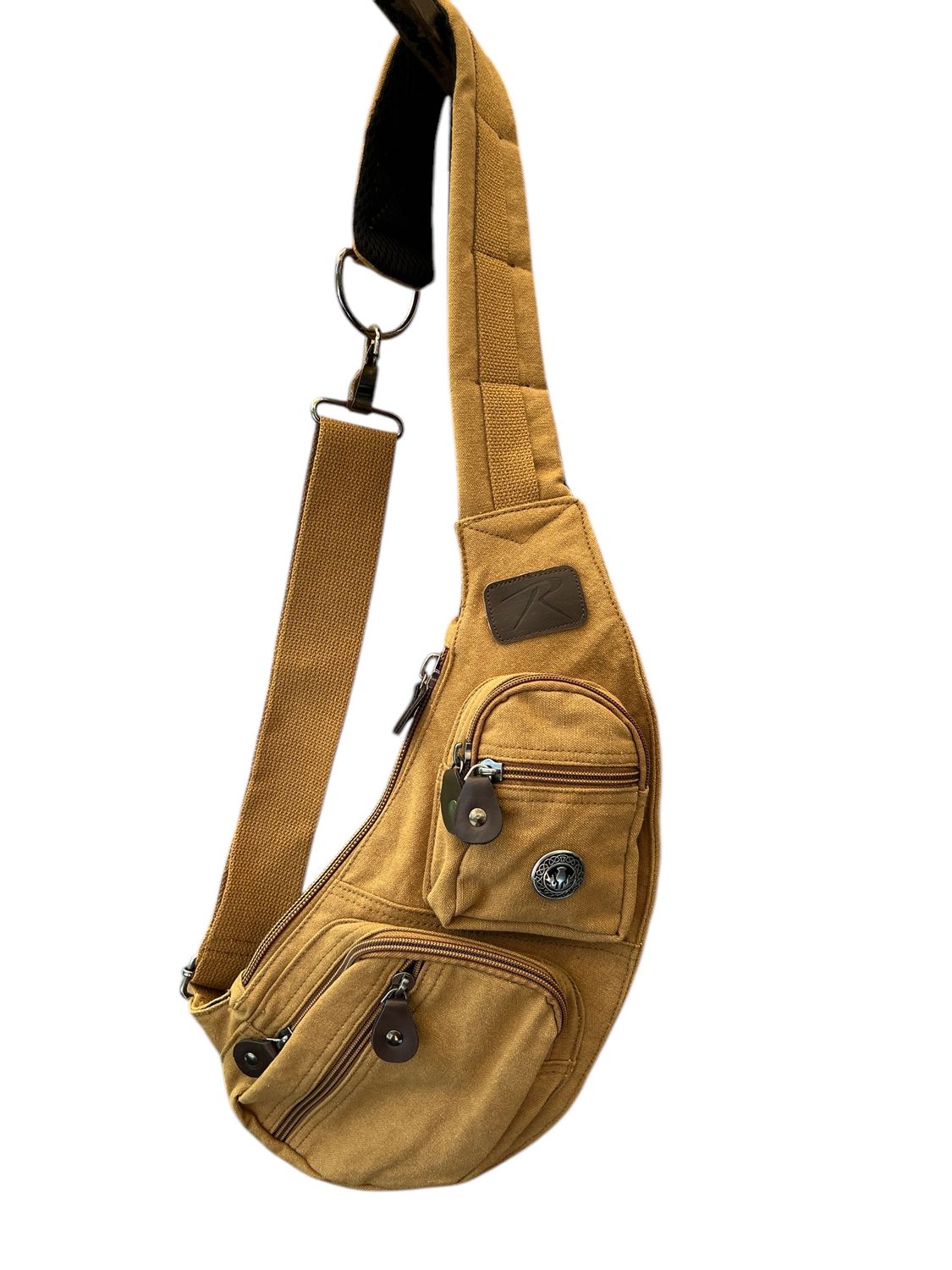 24981 Unisex Coyote Canvas Crossbody Sling