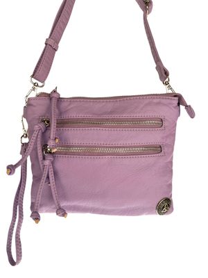 192271 Light Purple Small Square Washed Crossbody