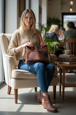 NEW! Genuine Tweed Structure Shoulder Bag!
