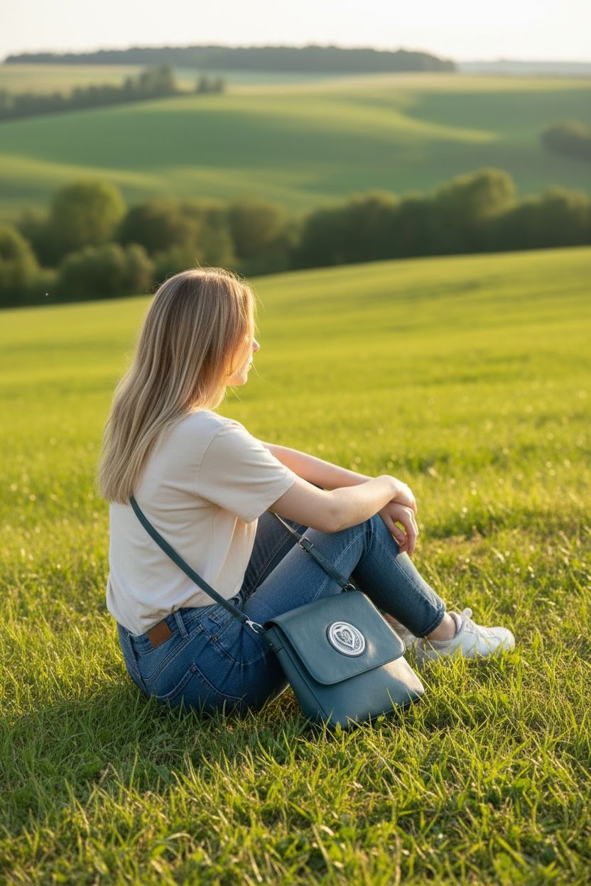 503 Expandale Zip Around Bag  teal