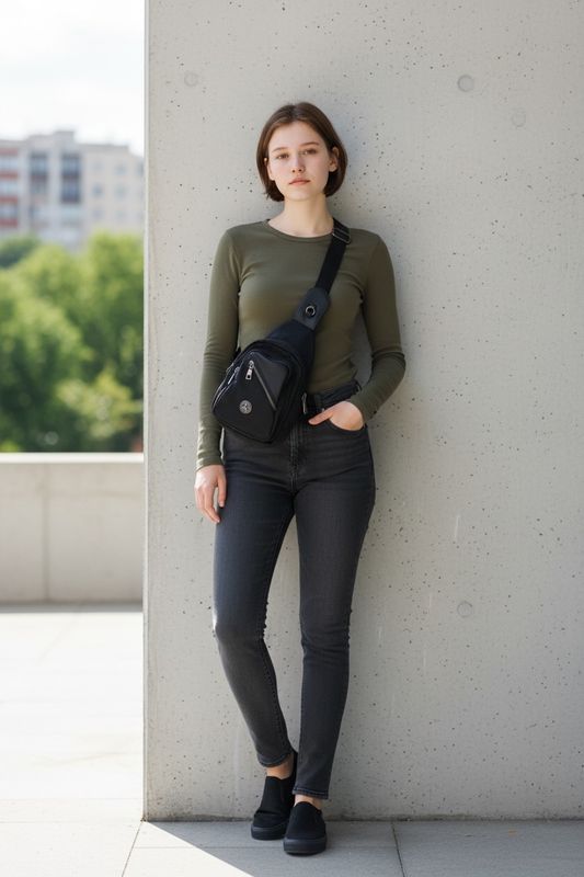 68120 nylon sling black