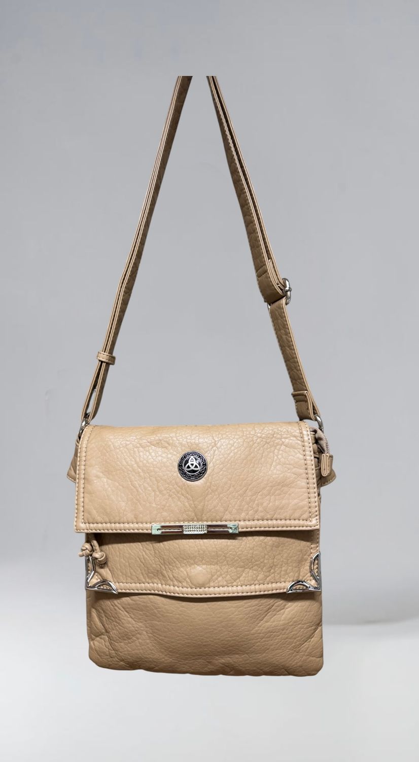 19257 khaki Washed Double Flap Classic Xbody