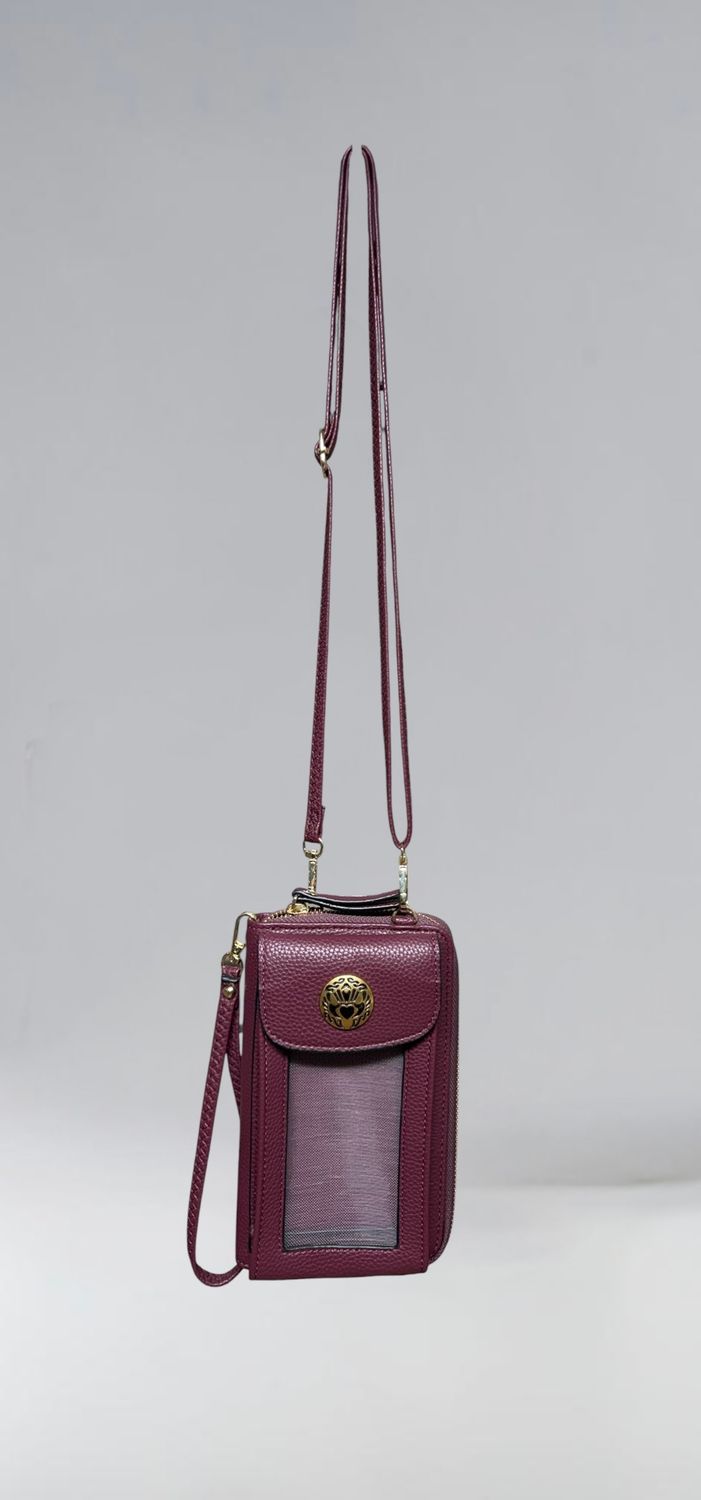 5161 Essential Cell Phone Credit Card Bag Dk Red