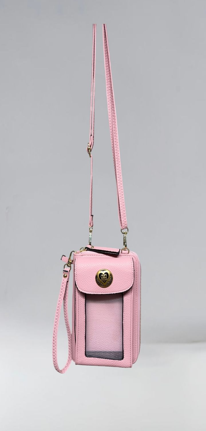 5161 Essential Cell Phone Credit Card Bag Pink