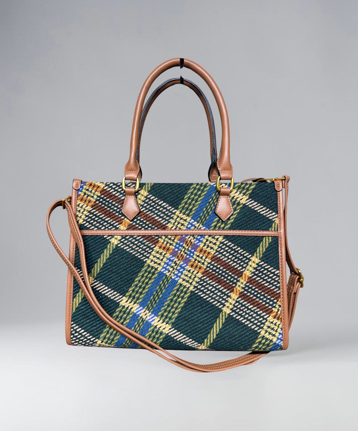 21040 Hunter Tweed Structured Bag