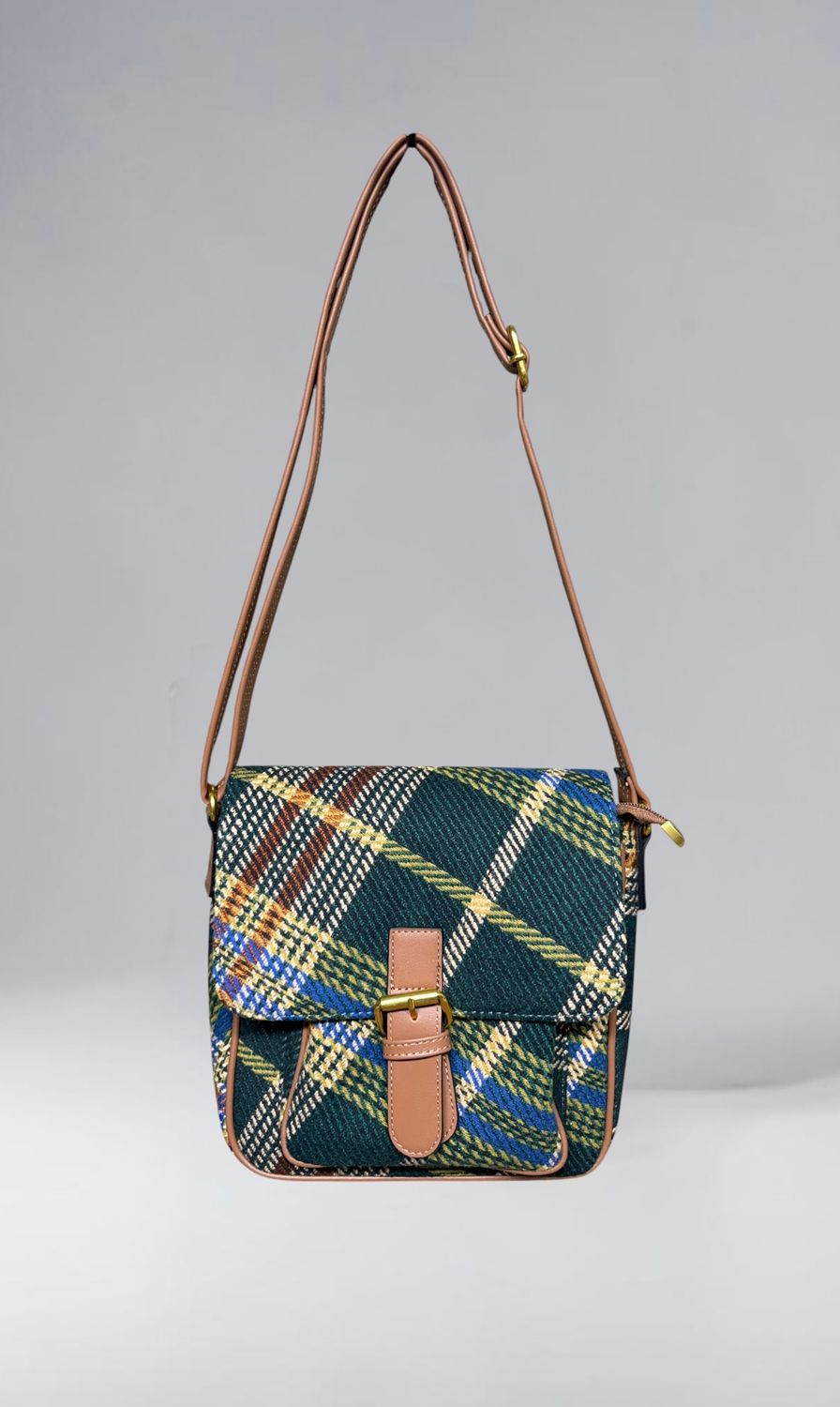 21045 Hunter Tweed Crossbody Bag