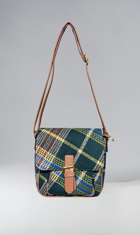 21045 Hunter Tweed Crossbody Bag