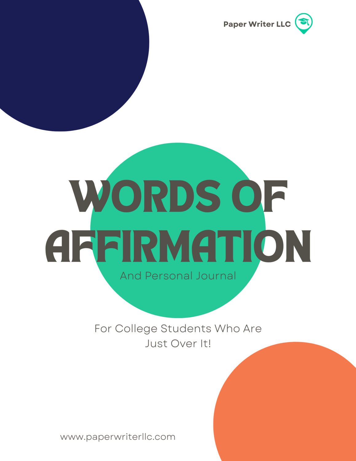 Words of Affirmation Journal for College Students-eBOOK